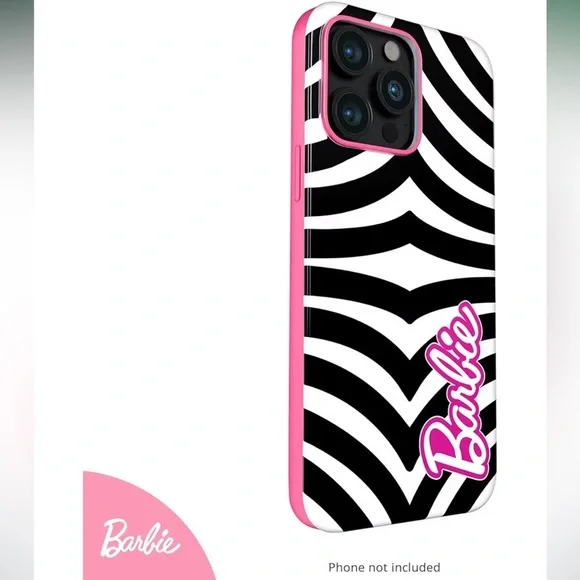 Barbie Black & White + Classic pink Phone Case for iPhone 14 Pro Max - Picture 8 of 16